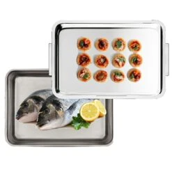 Plat à Four Inox Extra Profond Avec Couvercle Duplex 7 Plat à Four Inox Extra Profond Avec Couvercle Duplex -Cuisine À Domicile 371003 2 1 Plat a four Inox extra profond avec couvercle Duplex Inoxriv