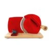 Jupiter Trancheuse Manuelle Lame 17 Cm Et Plateau Bois Massif Rouge