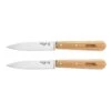 Opinel Lot 2 Couteaux Office N°112 Lame Lisse Inox 10 Cm Naturel