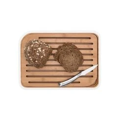 Planche à Pain En Bambou Blanc 35 Cm